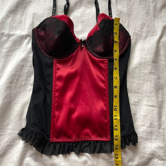 Black & Red Corset Top - Picture 5 of 7